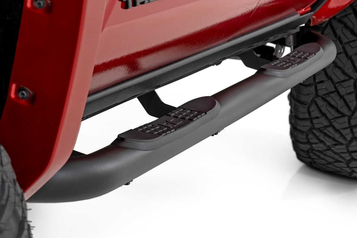 Rough Country - Nerf Steps - 3-Inch Tube - Double Cab - Toyota Tacoma 2WD/4WD (2024-2026) - 43001