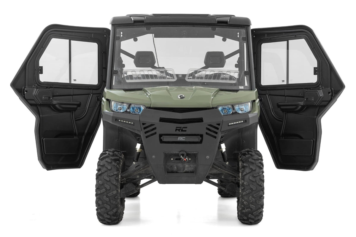 Rough Country - UTV Side Doors - 2 Seater - Can-Am Defender HD 5/HD 7/HD 8/HD 9/HD 10 - 97100 by Rough Country - angle view