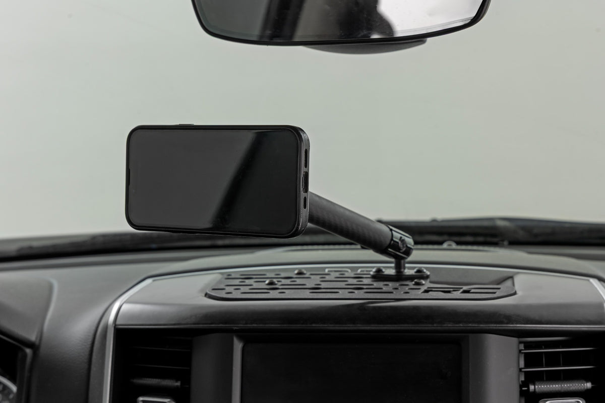 Rough Country - Dash Mount - 8" Mag Safe Mount Kit - 8in Screen - Ram 1500 (2019-2025) - 33002 by Rough Country - angle view