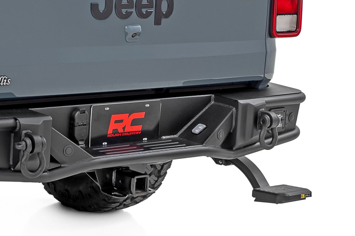 Rough Country - Retractable Bed Step - Manual Pull - Jeep Gladiator JT 4WD (2020-2025) - PW050158 for 2016-2023 Toyota Tacoma