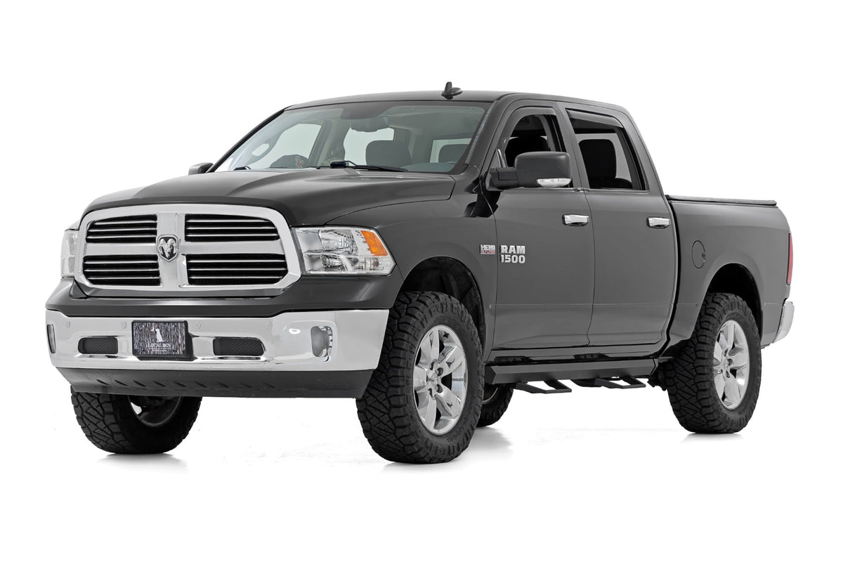 Rough Country - SRL2 Adj Aluminum Step - Crew Cab - Ram 1500/2500/3500 2WD/4WD (2010-2018 & Classic) - 31015 for 2019-2023 Ra