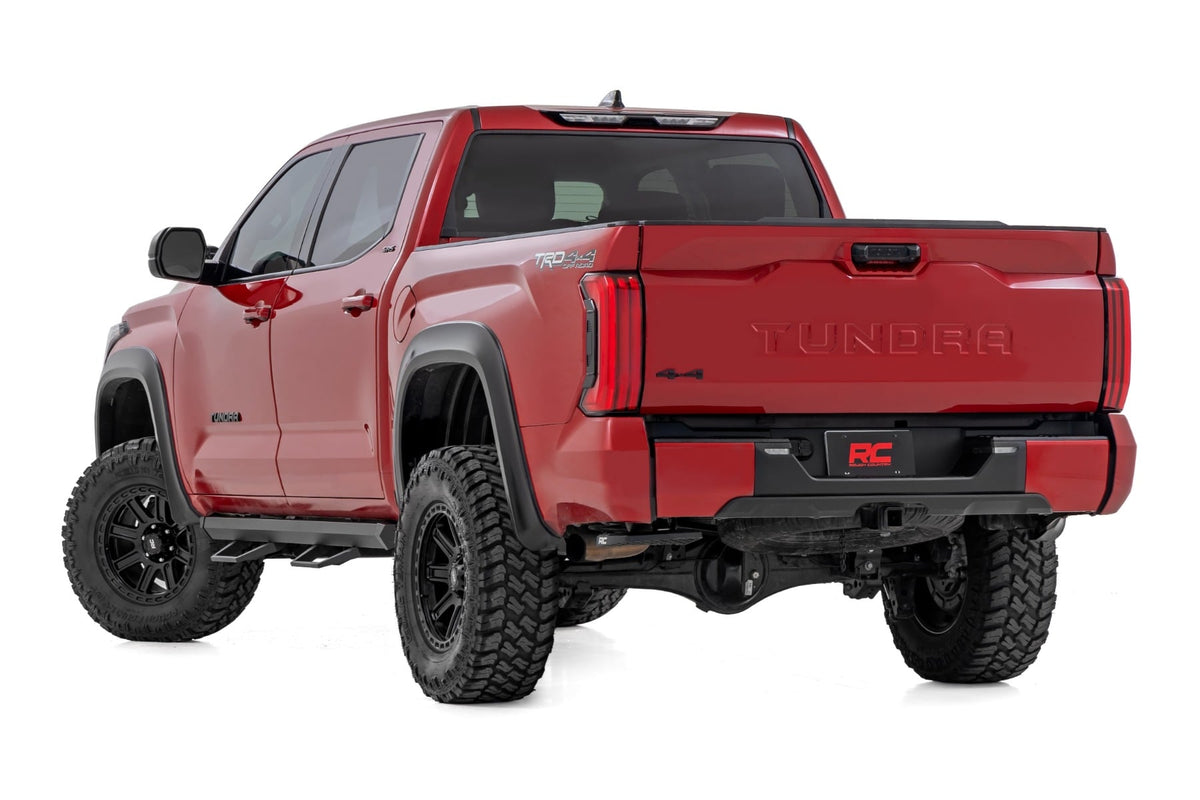 Rough Country - SRL2 Adj Aluminum Steps - CrewMax - Toyota Tundra 2WD/4WD (2022-2025) - 71097 for 2022-2024 Toyota Tundra - d