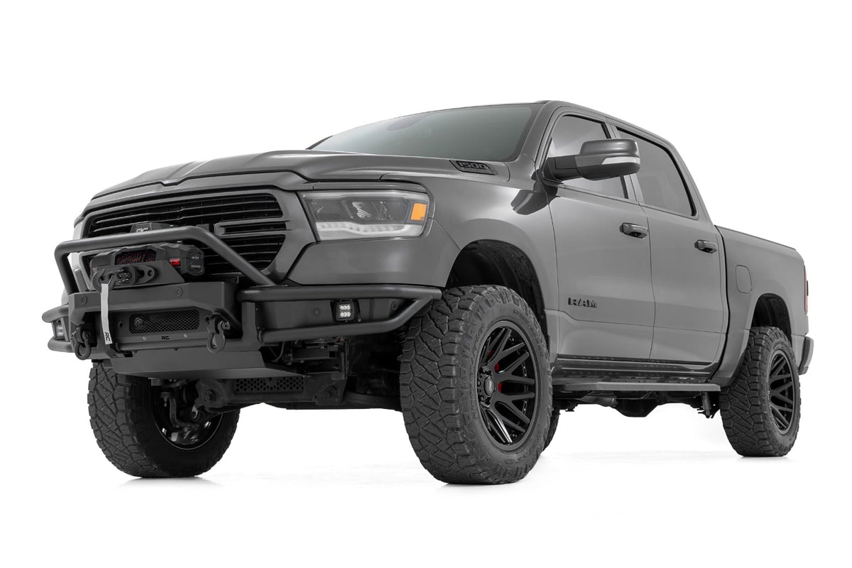 Rough Country - Front Bumper - Tubular - Winch Mount - Ram 1500 2WD/4WD (2019-2024) - 51214W by Rough Country - detail view