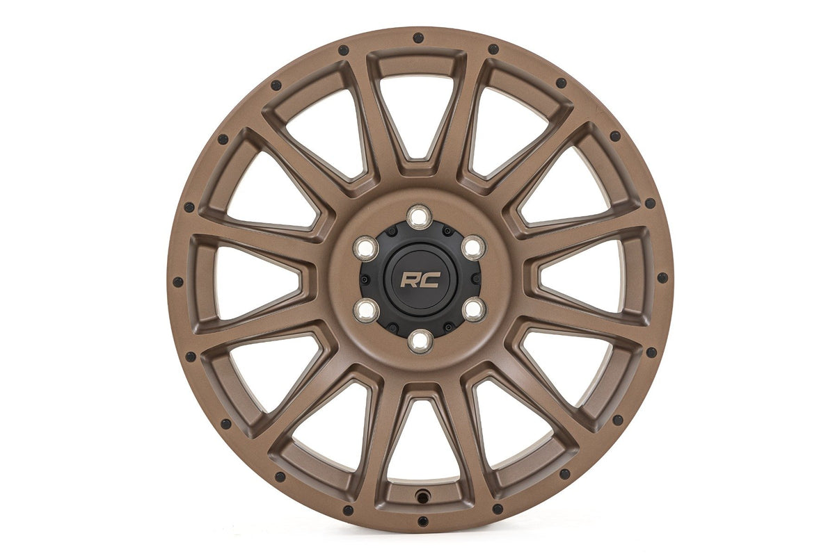 Rough Country 90 Series Wheel | One-Piece | Bronze | 18x9 | 6x5.5 | -12mm