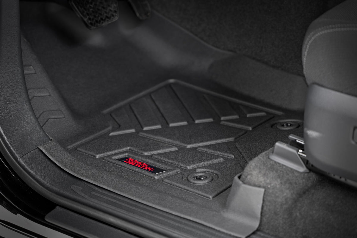 Rough Country - Sure-Fit Floor Mats - Front & Rear - Toyota 4Runner 2WD/4WD (2025) - SM71324 by Rough Country - angle view