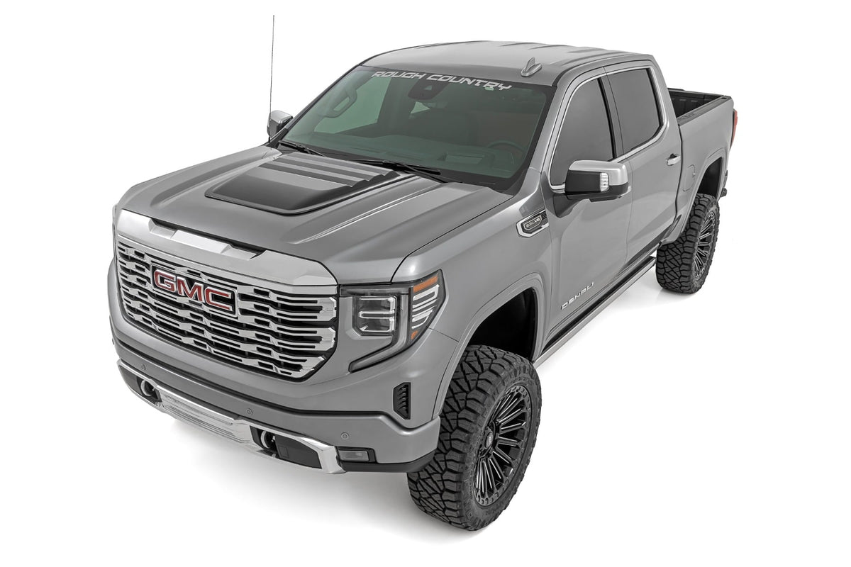 Rough Country - Hood Scoop - GMC Sierra 1500 2WD/4WD (2019-2025) - HS40010 for 2019-2024 GMC Sierra 1500 - angle view