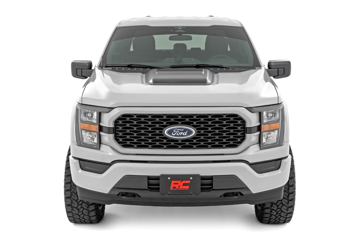 Rough Country - Hood Scoop - Ford F-150 2WD/4WD (2021-2025) - HS30010 for 2021-2024 Ford F 150 - angle view