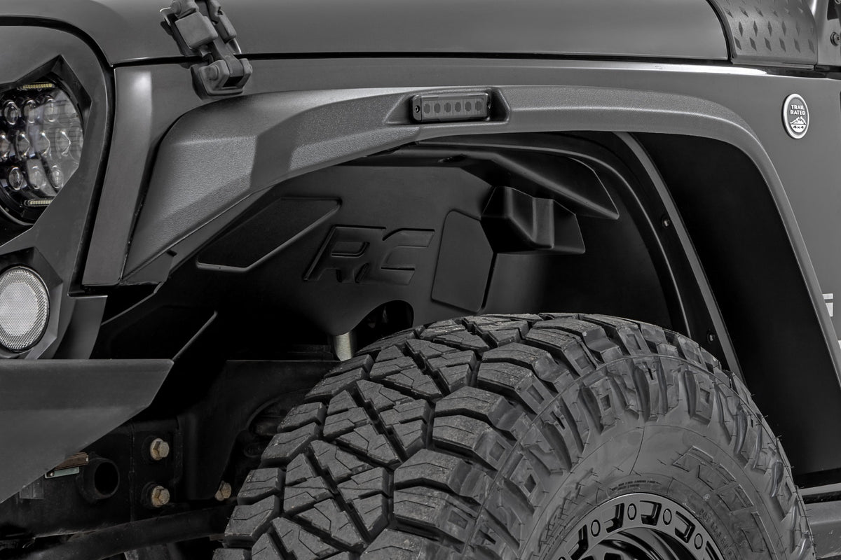 Rough Country - Front Wheel Well Liners - Jeep Wrangler Unlimited 2WD/4WD (2007-2018)