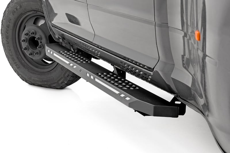 Rough Country - AC2 Running Boards - Amber/White - Crew Cab - Ram 1500/2500/3500 2WD/4WD (2010-2025 & Classic) - 57009