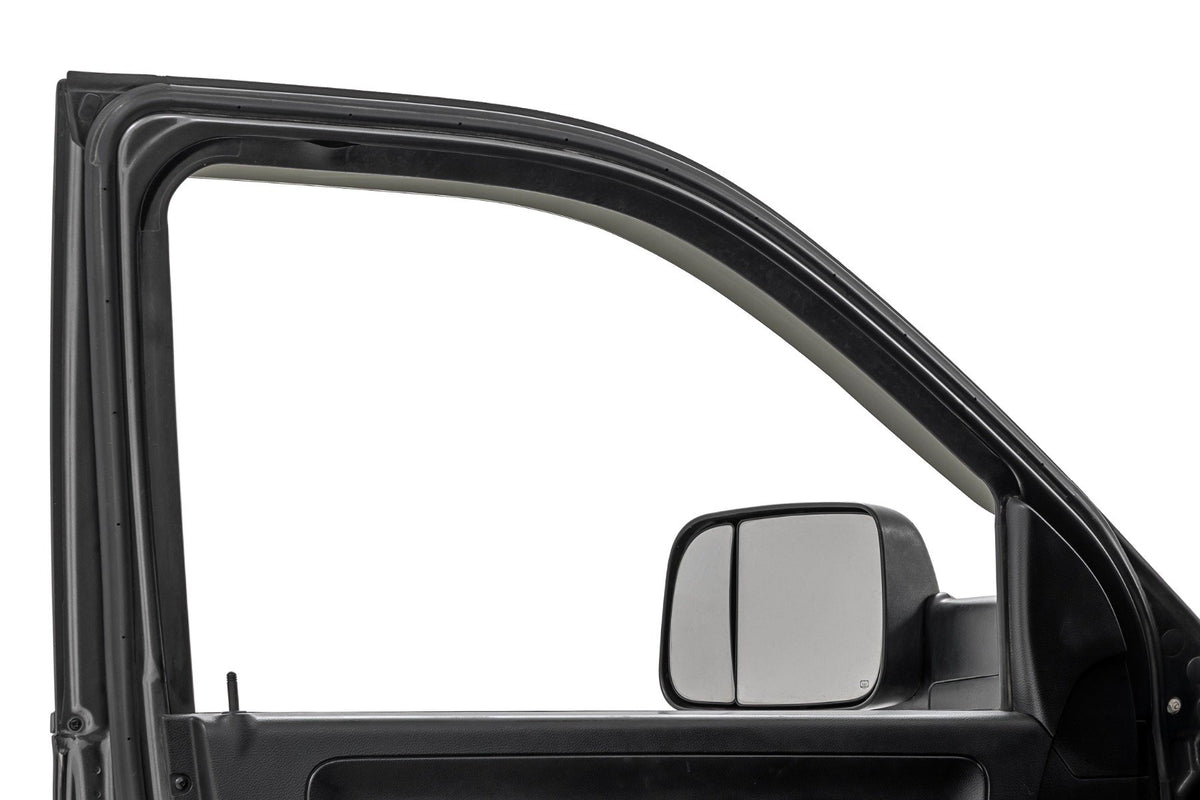 Rough Country - Side Window Deflectors - Tape On Rain Guard - Ram 1500 (09-18) 2500 (10-24) - 942924 by Rough Country - angle