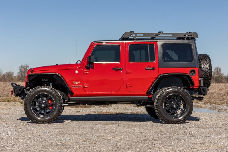 Rough Country - Power Running Boards - Dual Electric Motor - 4 Door - Jeep Wrangler Unlimited (07-18) - PSR610330