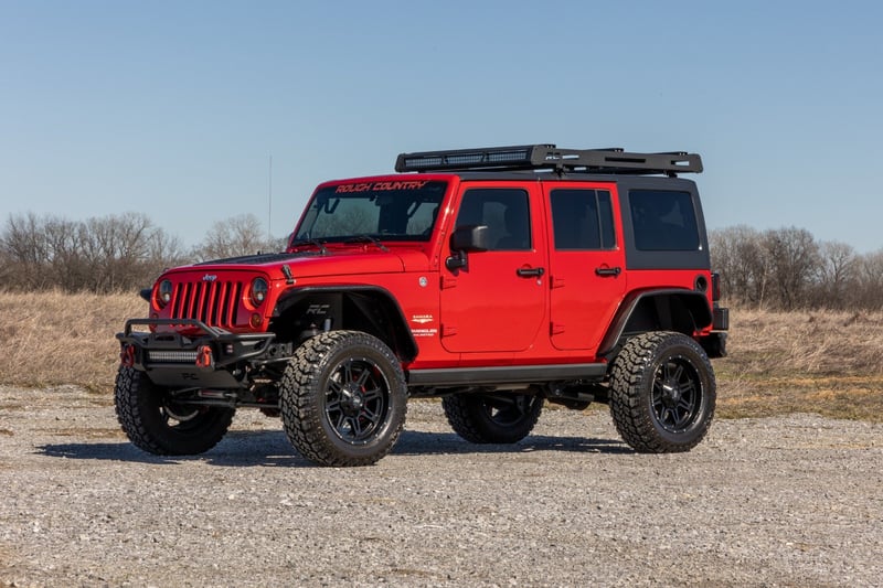 Rough Country - Power Running Boards - Dual Electric Motor - 4 Door - Jeep Wrangler Unlimited (07-18) - PSR610330