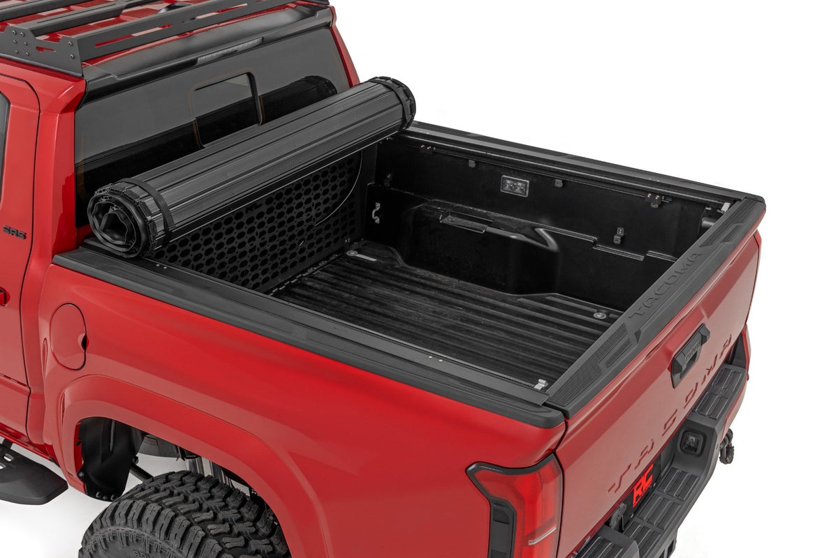 Rough Country - Hard Roll Up Bed Cover - 5' Bed - Toyota Tacoma 2WD/4WD (2024-2025) - 50415551 for 2024 Toyota Tacoma - angle