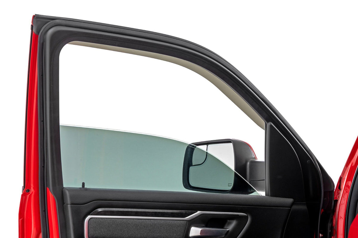 Rough Country - Side Window Deflectors - Tape On Rain Guard - Ram 1500 (19-25)/1500 TRX (21-24) - 941924 by Rough Country - a