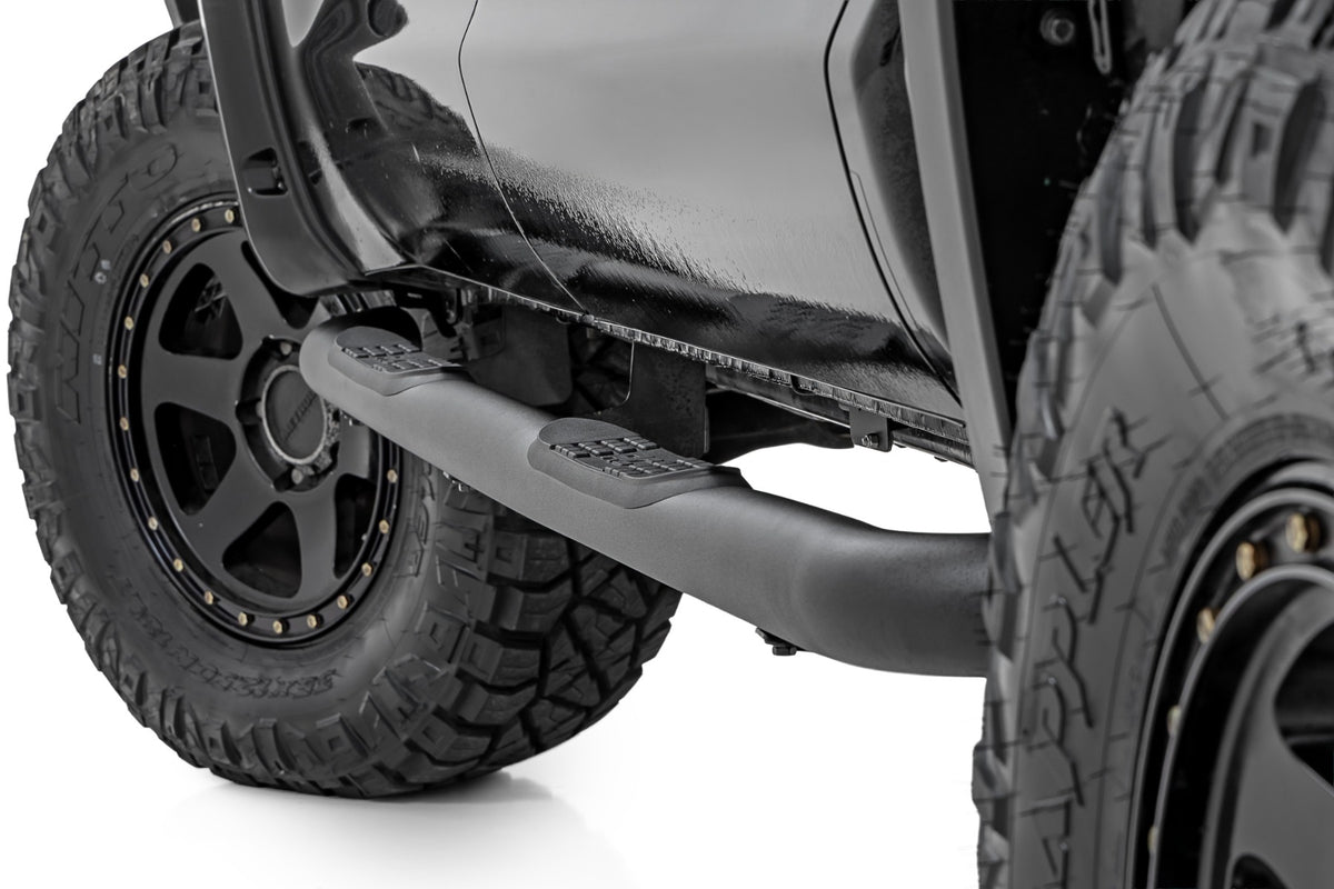 Rough Country - Nerf Steps - 3-Inch Tube - CrewMax - Toyota Tundra 4WD/2WD (2007-2021) - 43008