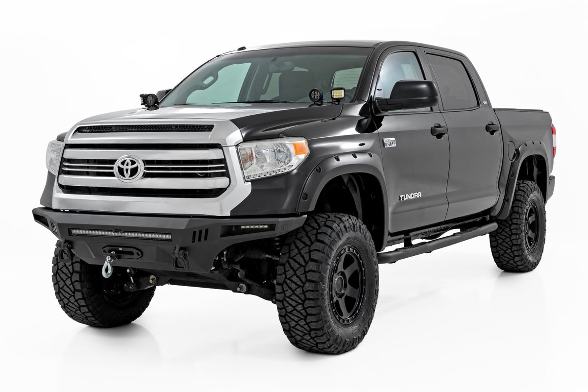 Rough Country - Nerf Steps - 3-Inch Tube - CrewMax - Toyota Tundra 4WD/2WD (2007-2021) - 43008