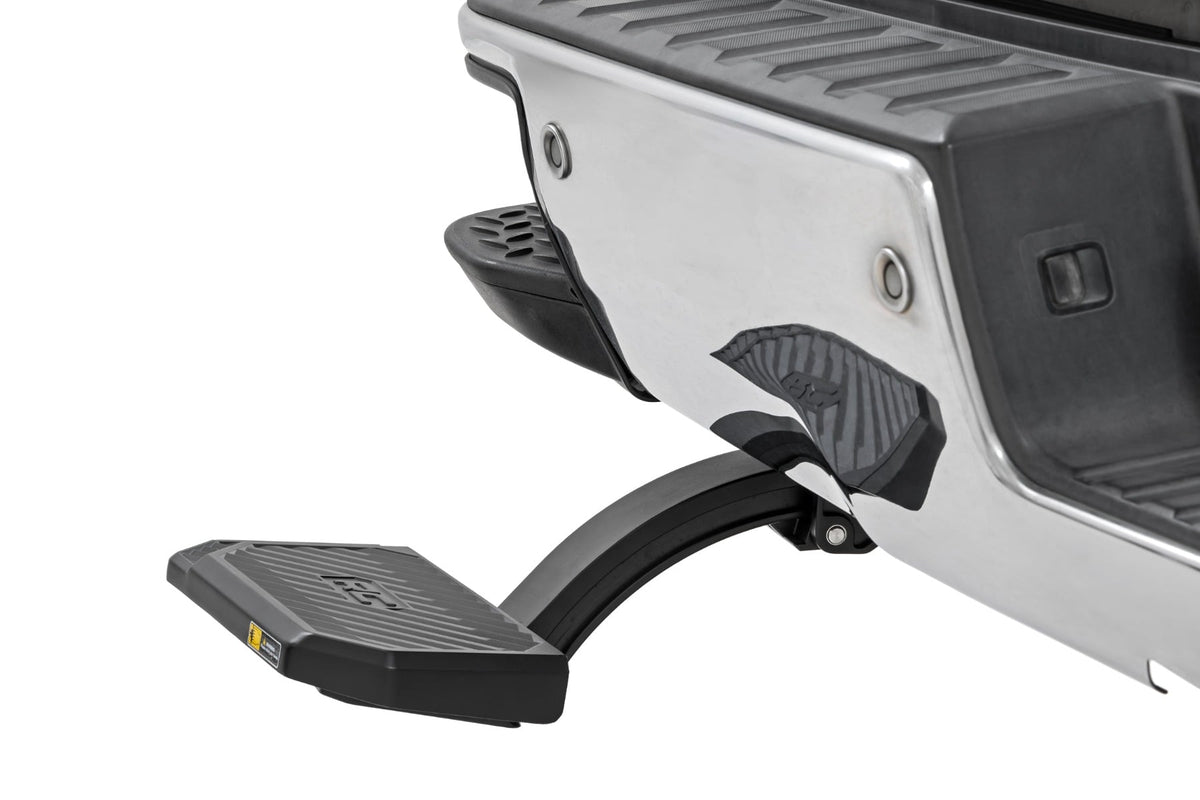 Rough Country - Retractable Bed Step - Manual Pull - Chevy/GMC 1500 (14-18 & Classic) - PW050052 for 2014-2018 Chevrolet Silv