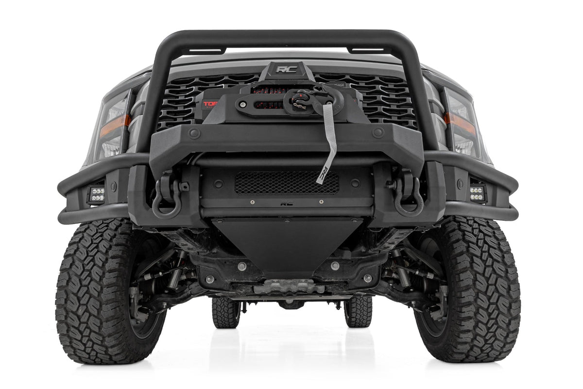 Rough Country - Front Bumper - Tubular -Winch Mount - Ford F-150 2WD/4WD (2021-2023) - 51216W by Rough Country - detail view