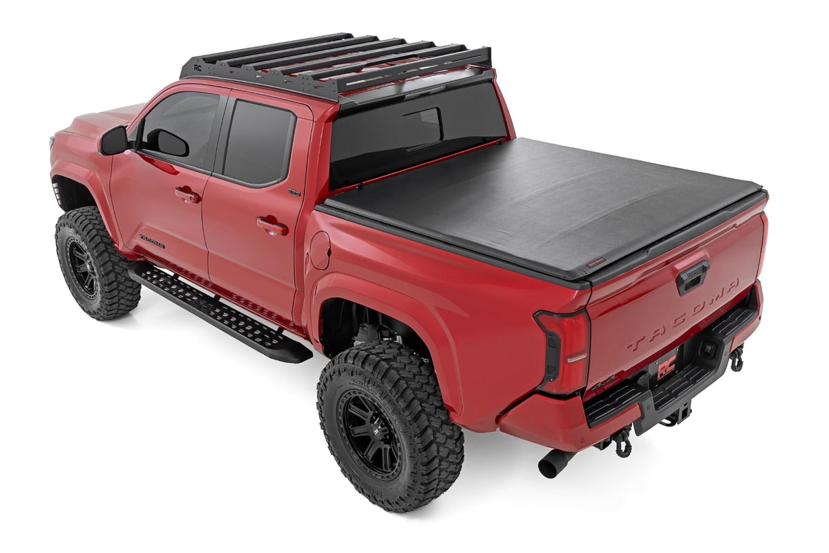 Rough Country - RPT2 Running Board - Double Cab - Black - Toyota Tacoma 2WD/4WD (2024-2025) - 44011 for 2024 Toyota Tacoma - 