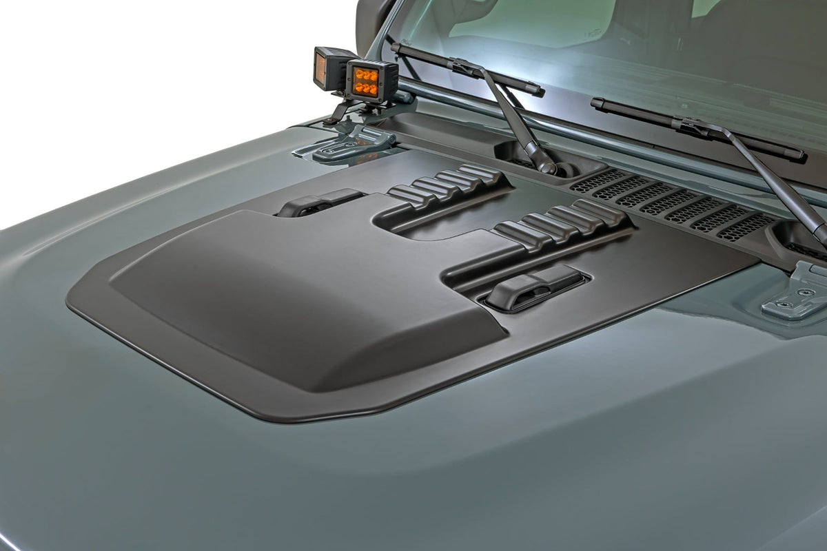 Rough Country - Hood Scoop - Jeep Gladiator JT/Wrangler JL 4WD (2018-2025) - HS60010 by Rough Country - detail view