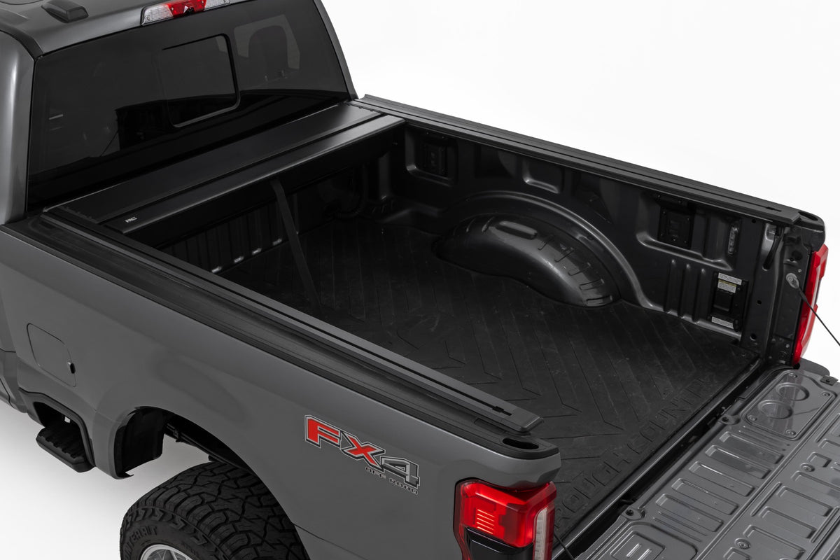 Rough Country - Manual Retractable Bed Cover - 6'10" Bed - Ford F-250/F-350 Super Duty (17-26) - 53507650