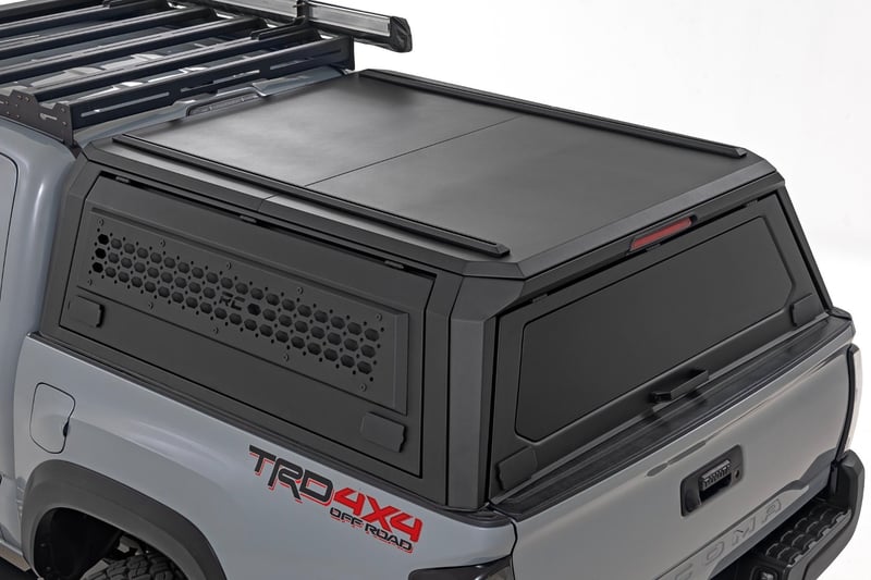 Rough Country - Truck Bed Cap - Modular - 5' Bed - Toyota Tacoma 2WD/4WD (2016-2023) - 73406 by Rough Country - front view