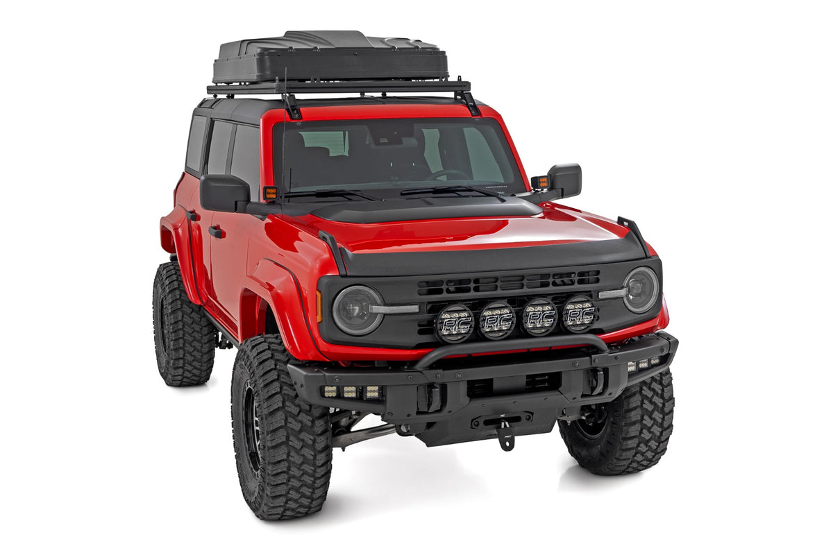 Rough Country - Hood Scoop - Flat Black - Ford Bronco 4WD (2021-2025) - HS30020 by Rough Country - angle view
