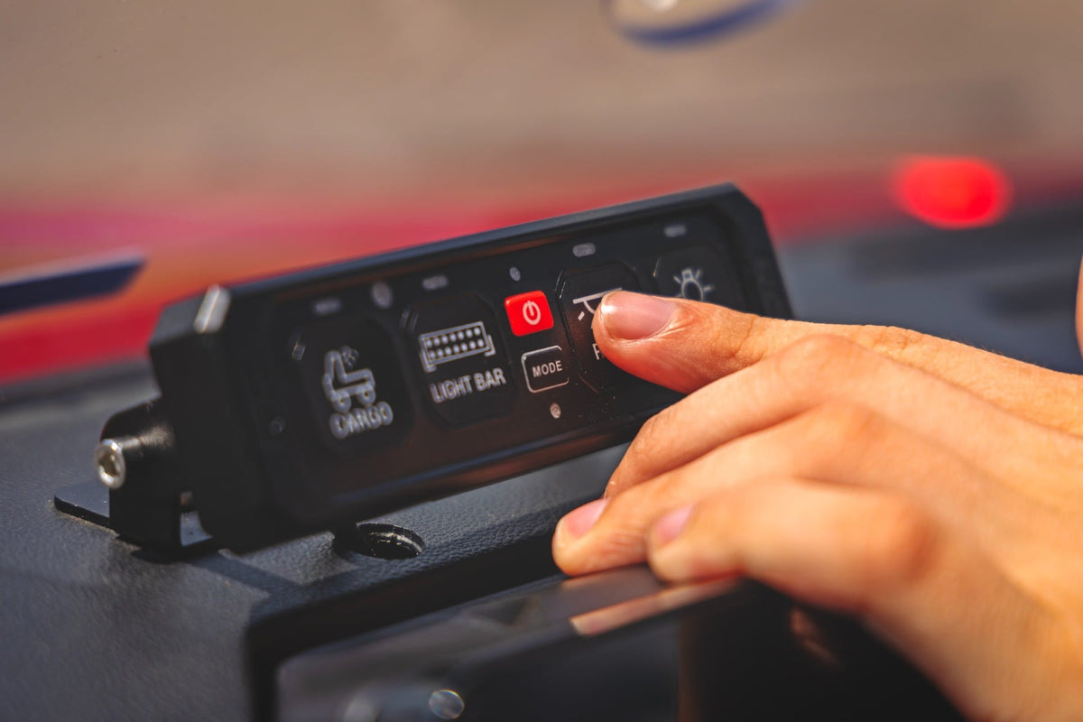 Rough Country - 4 Gang Switch Panel - RGB Backlit Buttons - Multifunction Modes - 70965 by Rough Country - alternate view