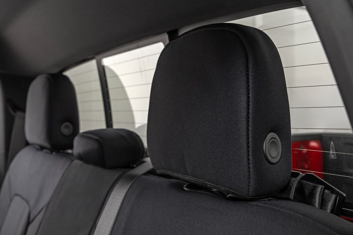 Rough Country - Seat Covers - Front Bucket  - Rear Bench - Chevy/GMC Canyon/Colorado (23-25) - 91069 for 2023-2025 Chevrolet 