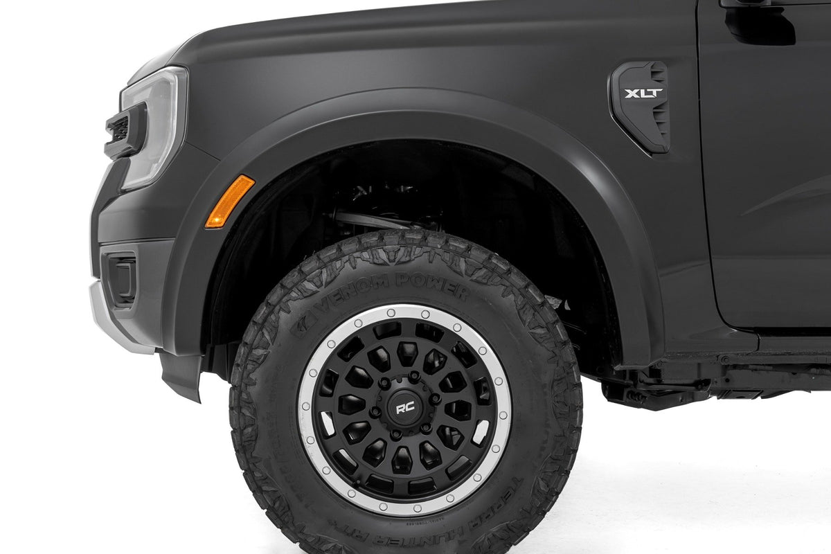Rough Country - Fender Flares - Sport - Ford Ranger 2WD/4WD (2024-2025) - S-F12401 for 2024 Ford Ranger - installed view