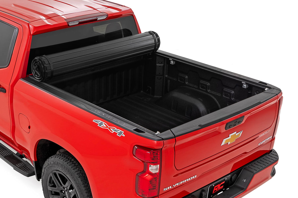 Rough Country - Hard Roll Up Bed Cover - 5'10" Bed - Chevy/GMC Sierra/Silverado 1500 (19-25) - 50120580 for 2019-2025 Chevrol