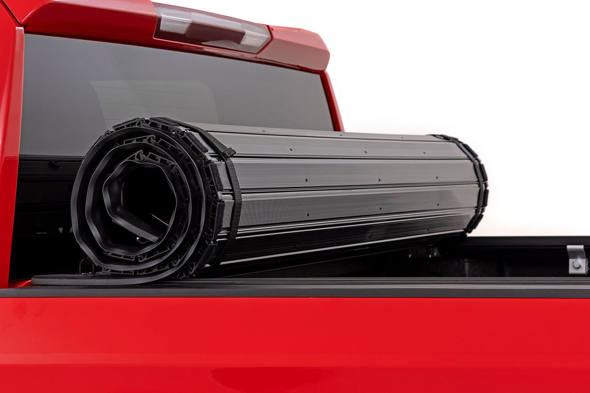 Rough Country - Hard Roll Up Bed Cover - 6'7" Bed - GM 1500 2WD/4WD (19-25) - 50210650 for 2019-2025 Chevrolet Silverado 1500