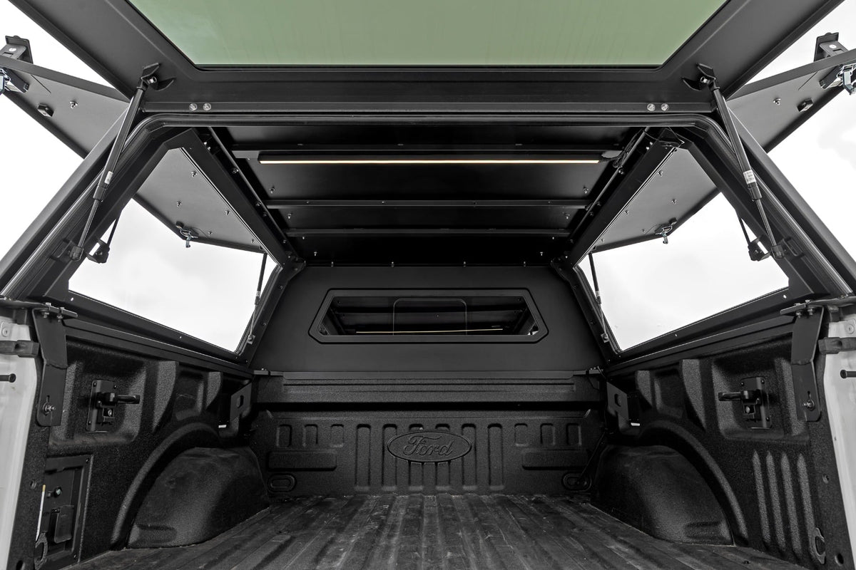Rough Country - Truck Bed Cap - Modular - 5'7" Bed - Ford F-150 2WD/4WD (2021-2025) - 73400 for 2021-2025 Ford F 150 - altern