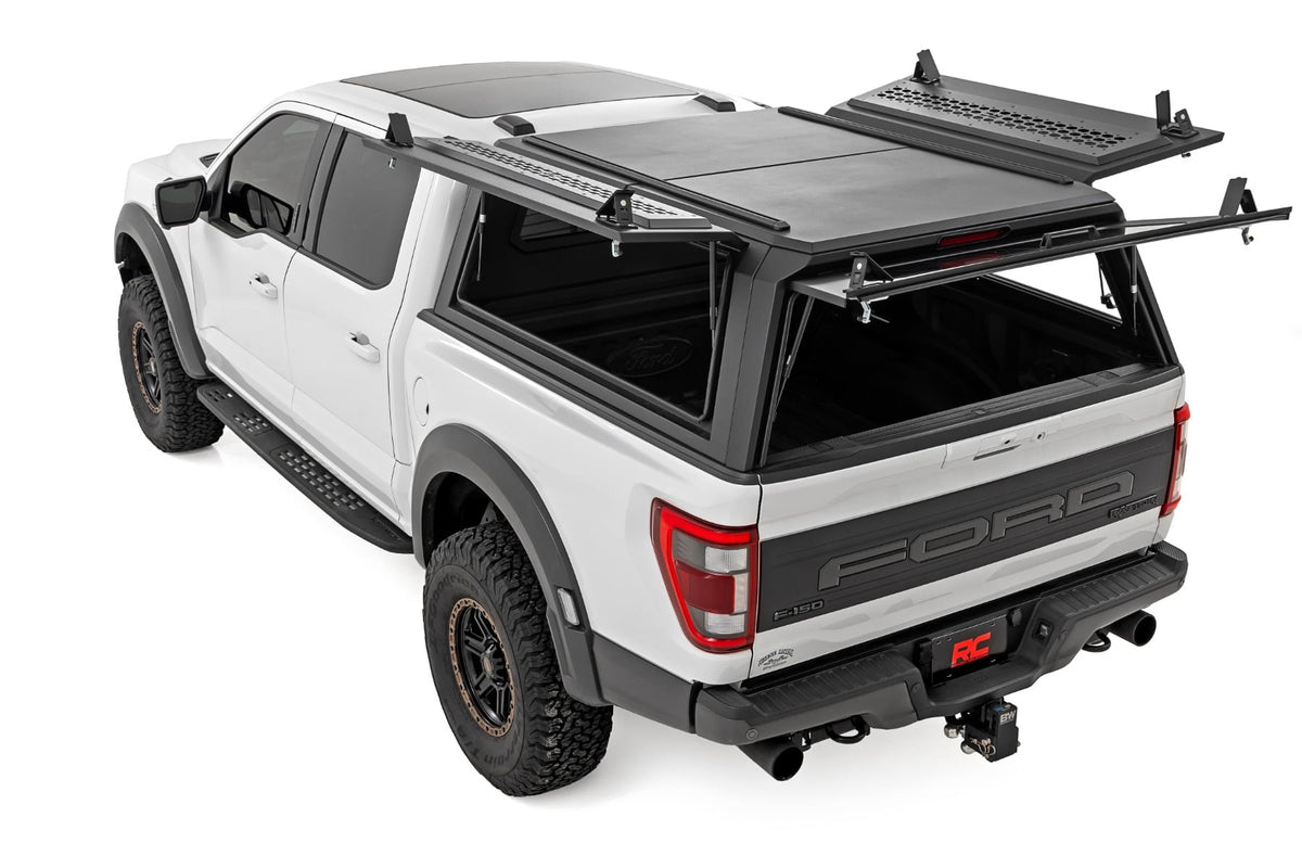 Rough Country - Truck Bed Cap - Modular - 5'7" Bed - Ford F-150 2WD/4WD (2021-2025) - 73400 for 2021-2025 Ford F 150 - close-