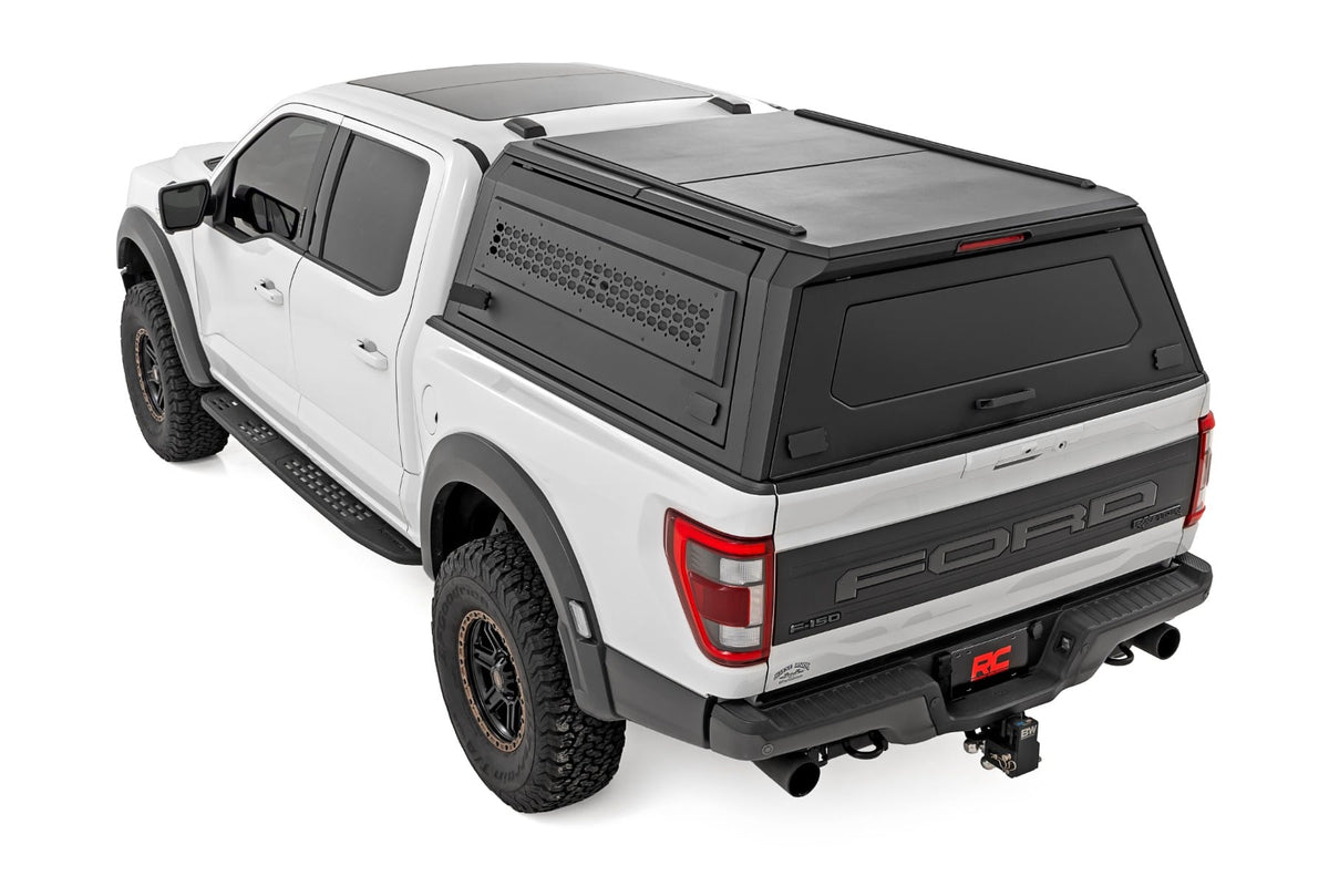 Rough Country - Truck Bed Cap - Modular - 5'7" Bed - Ford F-150 2WD/4WD (2021-2025) - 73400 for 2021-2025 Ford F 150 - detail