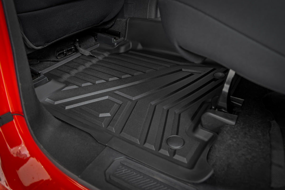 Rough Country - Floor Mats - Front & Rear - Ford Bronco 4WD (2021-2025) - FF-51602 for 2021-2025 Ford Bronco - installed view