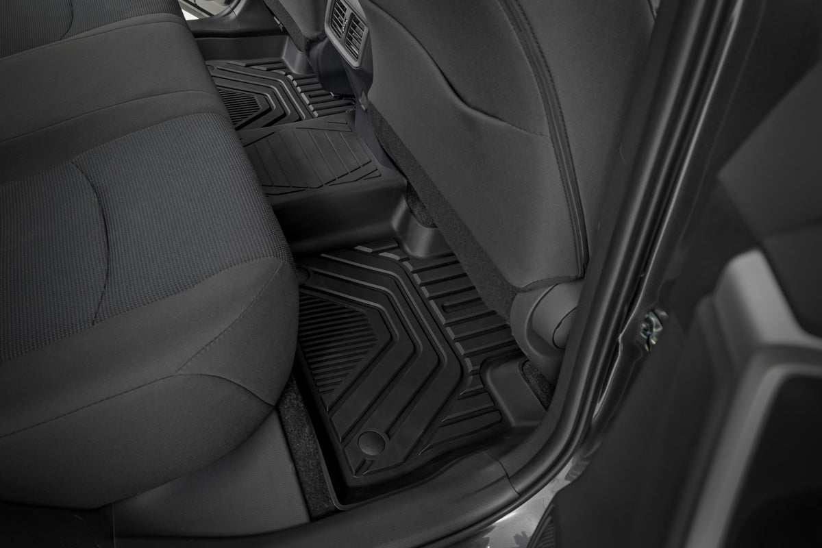 Rough Country - Flex-Fit Floor Mats - Front & Rear - Toyota RAV4 2WD/4WD (2019-2025) - FF-71602 by Rough Country - detail vie