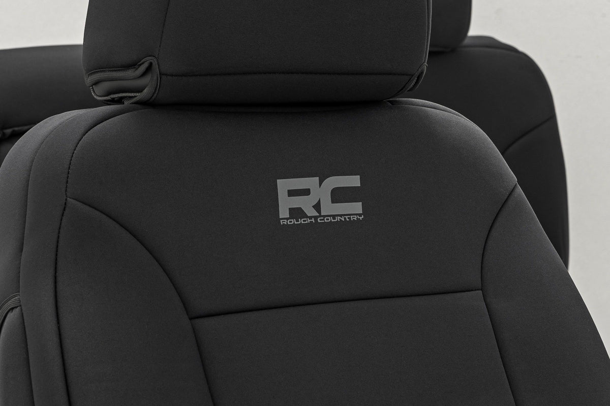 Rough Country - Seat Covers - FR Bucket & RR 60/40 Bench - Chevy/GMC 2500HD/3500HD (14-25) - 91070 by Rough Country - close-u