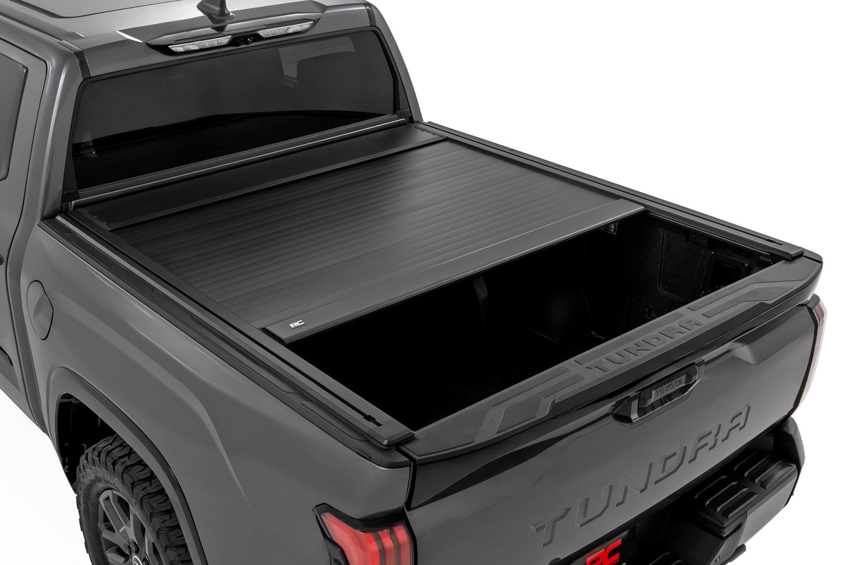 Rough Country - Manual Retractable Bed Cover - 5'7" Bed - Toyota Tundra 2WD/4WD (2022-2026) - 53514551