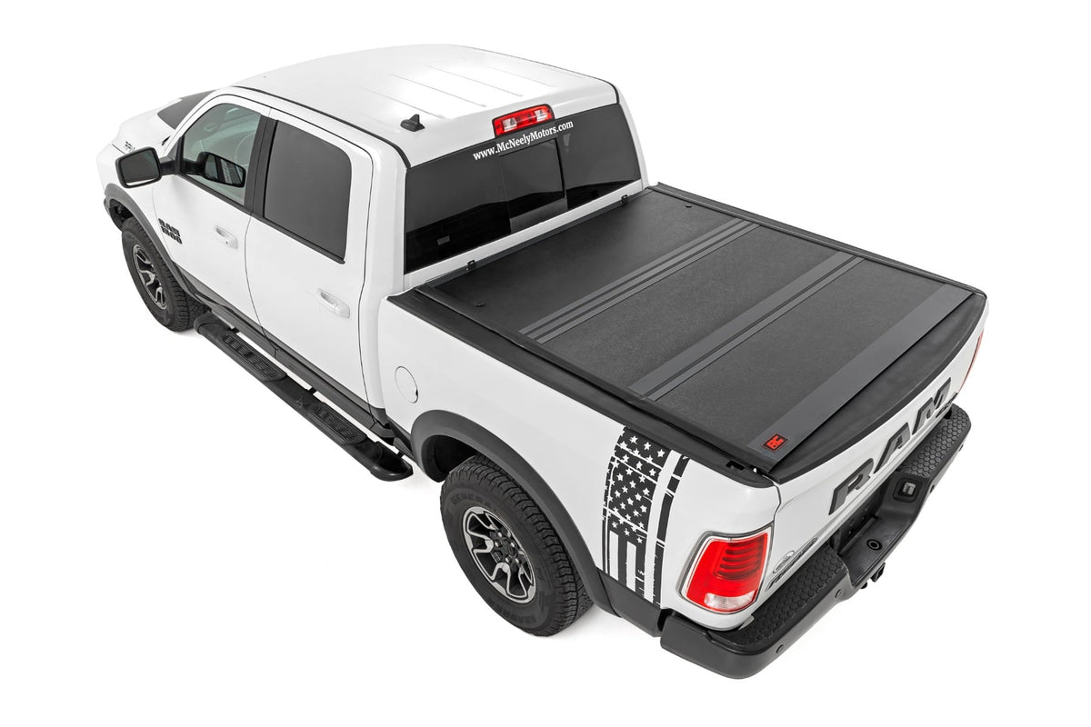 Rough Country - Hard Low Profile Bed Cover - 6'4" Bed - Ram 1500/2500/3500 2WD/4WD (10-25 & Classic) - 47318650B by Rough Cou