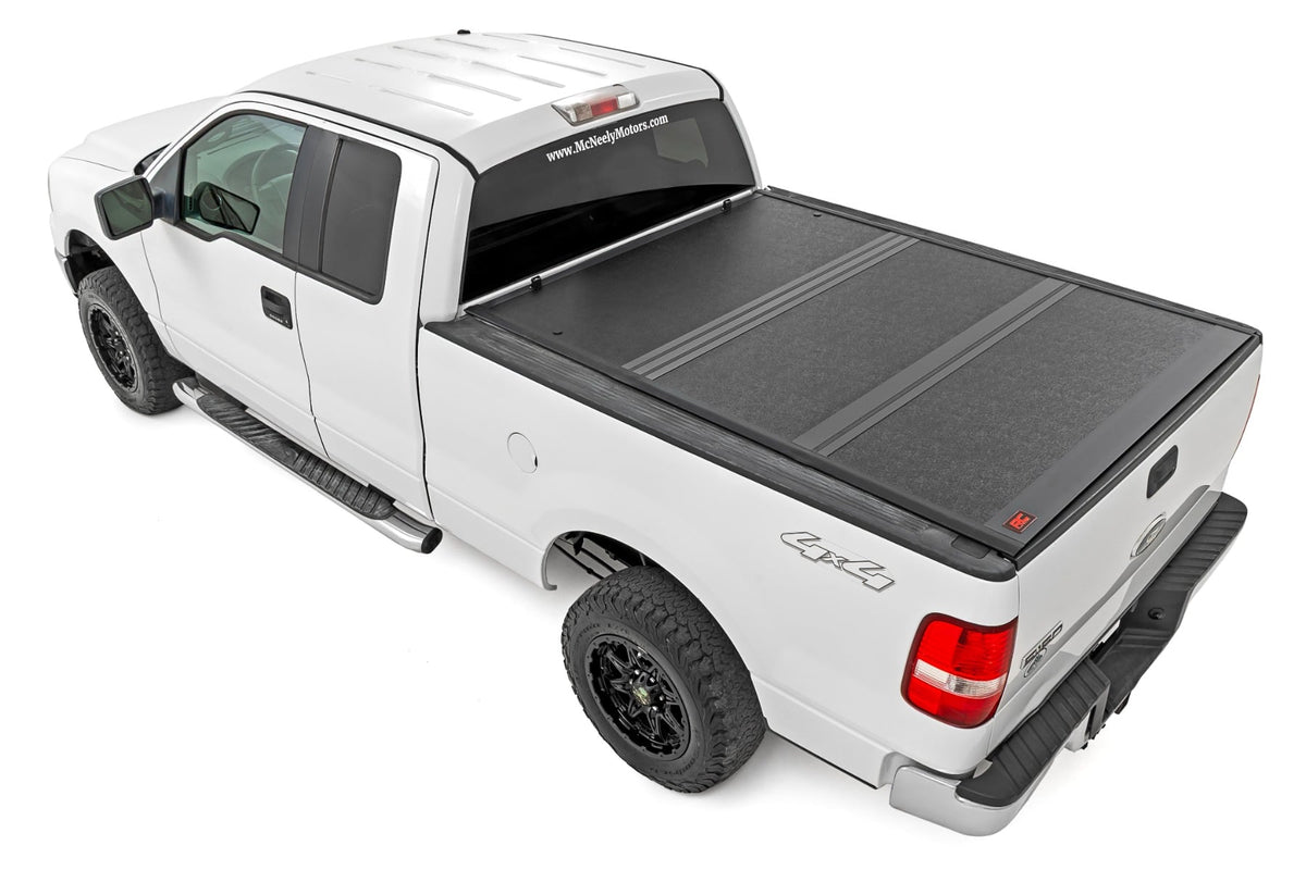 Rough Country - Hard Low Profile Bed Cover - 6'7" Bed - Ford F-150 2WD/4WD (2004-2014) - 47214650B for 2004-2014 Ford F 150 -
