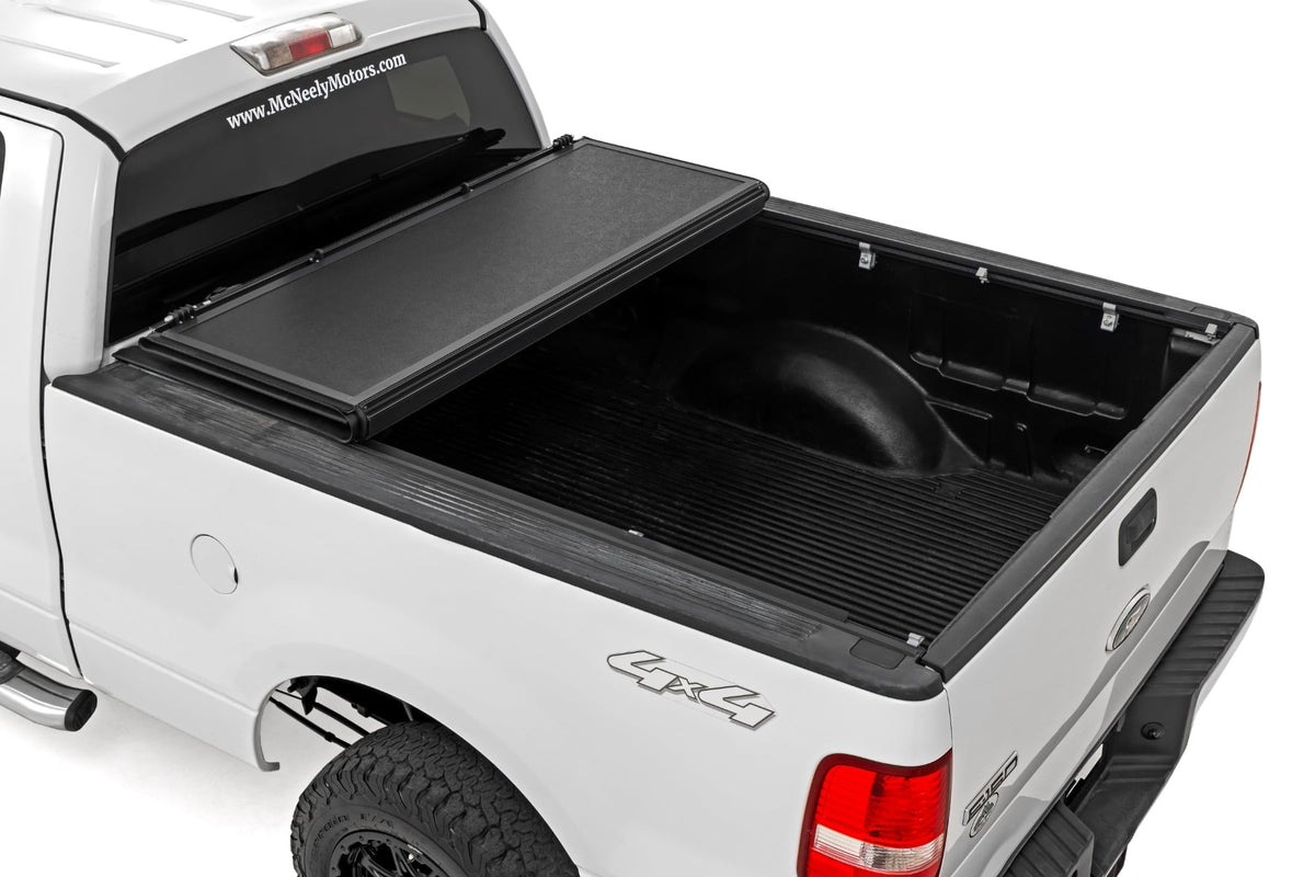 Rough Country - Hard Low Profile Bed Cover - 6'7" Bed - Ford F-150 2WD/4WD (2004-2014) - 47214650B for 2004-2014 Ford F 150 -
