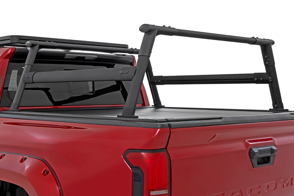 Rough Country - Bed Rack - T-Slot Compatible - Aluminum - Toyota Tacoma 2WD/4WD (2024-2026) - 73141
