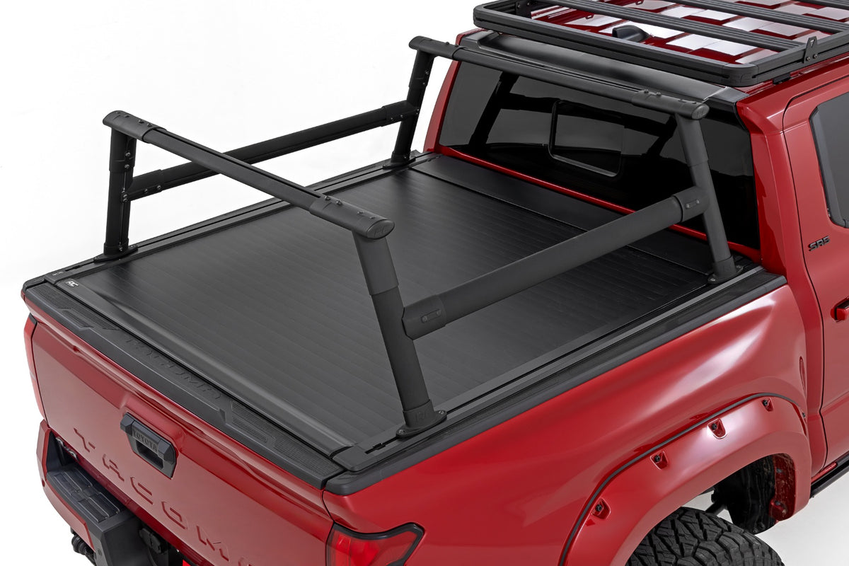 Rough Country - Bed Rack - T-Slot Compatible - Aluminum - Toyota Tacoma 2WD/4WD (2024-2026) - 73141