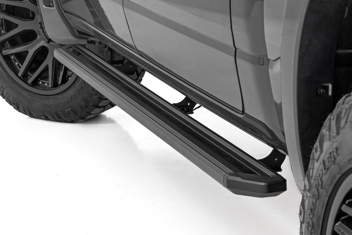 Rough Country - Multi-Color LED Running Boards - Crew Cab - Ram 1500 (19-25)/1500 TRX (21-24) - 55004 by Rough Country - angl