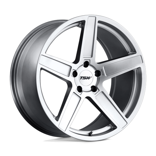 TSW Ascent 20X8.5 5X120 +35MM Matte Titanium Silver