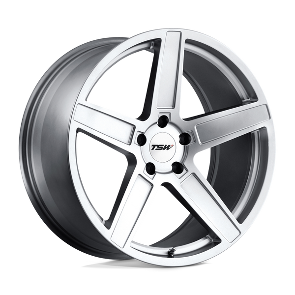 TSW Ascent 20X8.5 5X120 +35MM Matte Titanium Silver