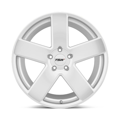 TSW Bristol 18X9.5 5X114.3 +20MM Silver W/ Mirror Cut Face