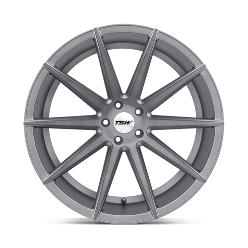 TSW Clypse 20X10 5X120 +40MM Titanium W/ Matte Brushed Face