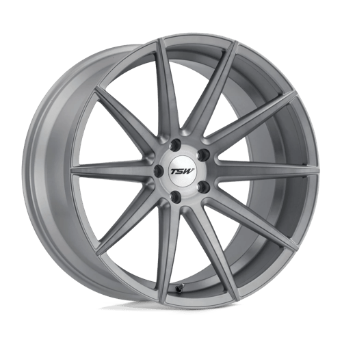 TSW Clypse 20X10 5X114.3 +40MM Titanium W/ Matte Brushed Face